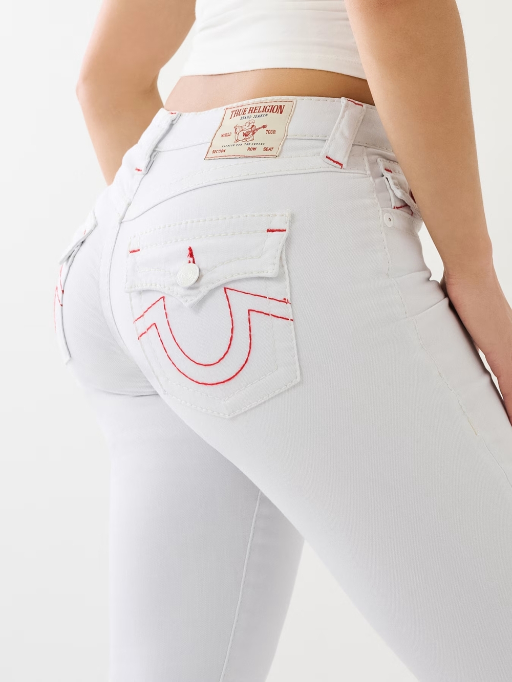 (BNWT) (MSRP: $199) True Religion JENNIE MID RISE BIG T CURVY SKINNY JEAN Sz. 25